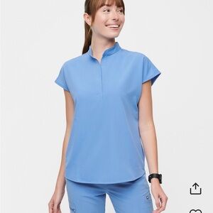 Figs Ceil Blue Rafaela Scrub Top xs
